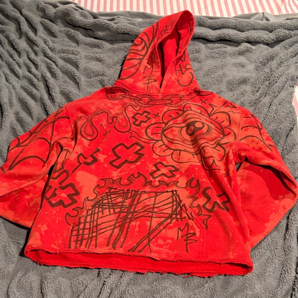Red Graphic Hoodie